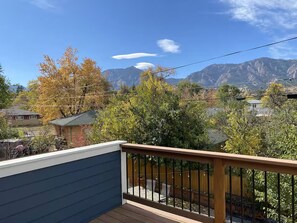 A balcony with a view of mountains and autumn foliage. - Sundance 6BR  Prime Location & Space (Boulder)