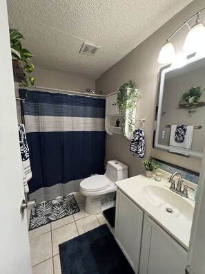 Bathroom - 3-bedroom house 15min from La Cantra/Sixflag /Utsa San Antonio (San Antonio)