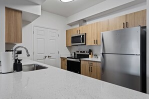 Private kitchen - Desert Bloom Retreat • Peaceful 1BR Oasis (Mesa)
