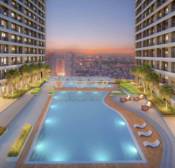 Pool - Citispace 1BR Suite at Fame Residences (Mandaluyong City)