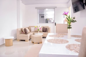 Living area - Apartahotel Riosuites (Riohacha)