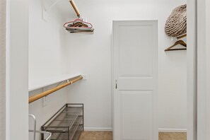 A walk-in closet with room to unpack and settle in. - Casa Clara Retreat | Private Pool & Hot Tub (Surprise)