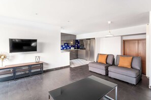 Living area - The Collection - 3BD Penthouse in Plaza España (Barcelona)