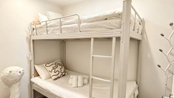 A fun little hideaway for younger travellers — bunk beds give the kids their own cozy space to settle into.