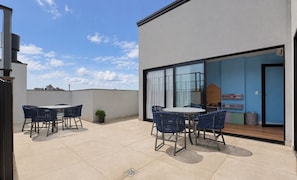 Outdoor dining - Apt. in Condo. w/ Pool 970m From Beach Vjf0176 (Picarras)