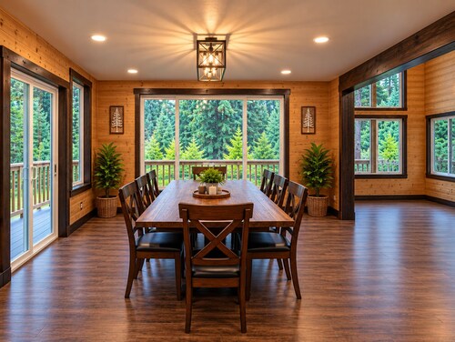Luxury Forest Lodge Sleeps 20 Hot Tub Wi-FI 4 suites