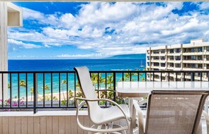 Ocean view from the lanai - Kaanapali Alii - 4 BR (2 condos), Sleeps 12 (Lahaina)