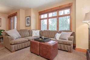 Living area - Pet Friendly Mammoth Cabin Gorgeous Views 2bd 2ba (Mammoth Lakes)