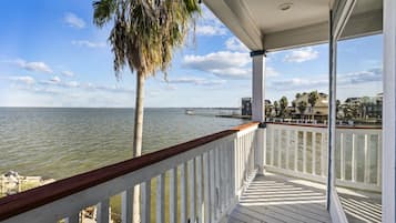Sip your morning coffee on the breezy deck