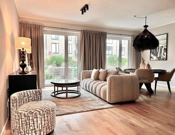 Living area - Luxurious holiday apartment at Baltique – Baltic Sea getaway with sea views (Lübeck)