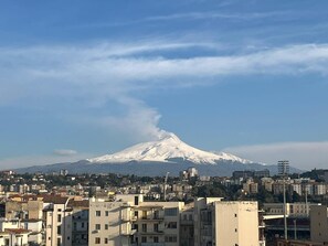 A cityscape with a prominent snow-capped mountain in the background. - New Listing (Catania)