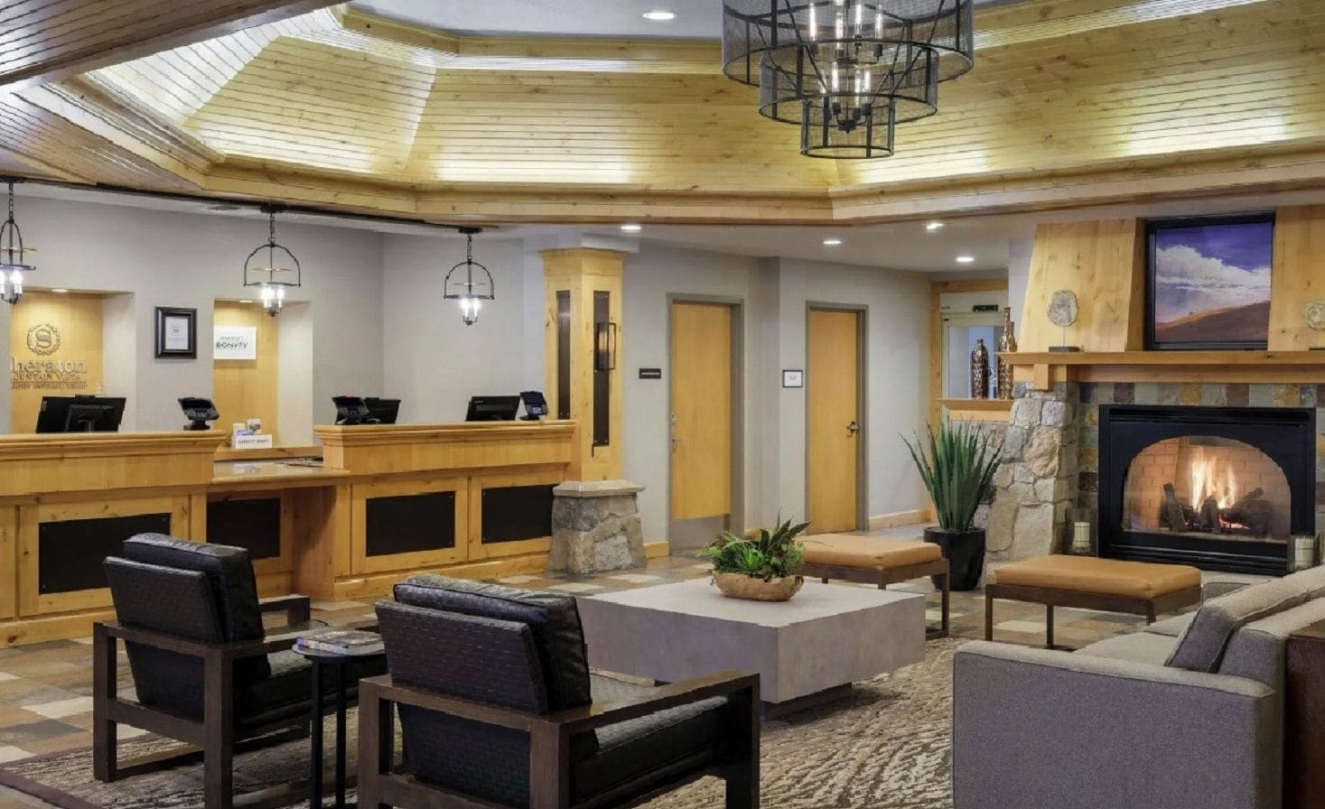 Sala de estar en el lobby