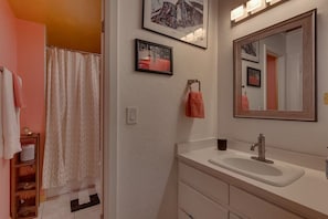 Bathroom - Walk to the lake 2-bedroom condo + office in central Incline Village (Incline Village)