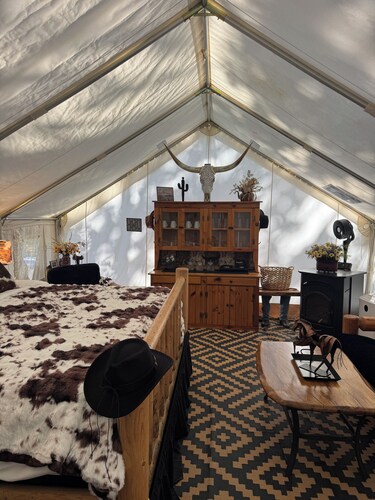 Cowboy-Themed Tent Getaway