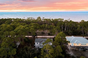 Hideaway Bay in center with Bay view in background - Serene 4-bedroom, amazing porches & the BEST that Saint George Island offers (Saint George Island)