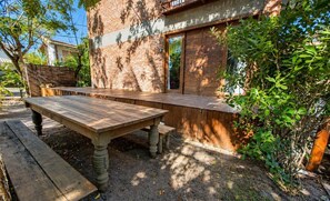 Outdoor dining - Apt. in Condo. w/ Pool Lgo0001 (Mata de São João)