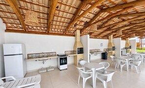 Outdoor dining - Apt. in Condo. w/ Pool Qdp0011 (Pirenópolis)