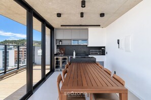 Dining - Studio in Condo. w/ Pool & City View Sot0102 (Florianópolis)