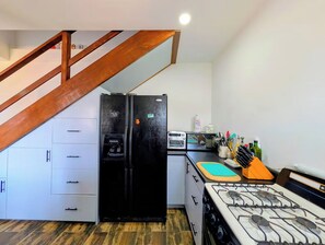 Private kitchen - Yaya's 1 bedroom bungalow with water view (maneadero)