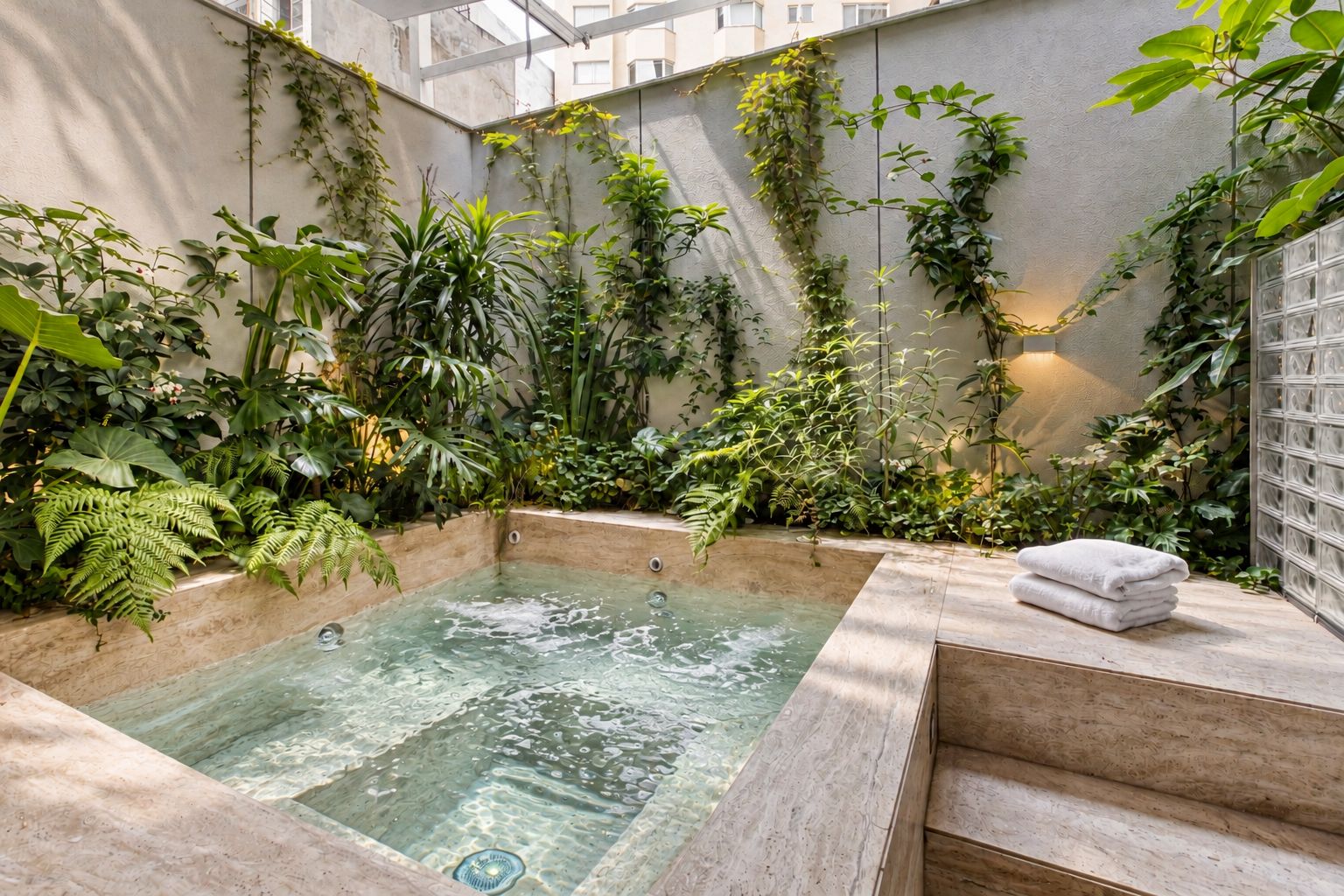 Tina de hidromasaje interior
