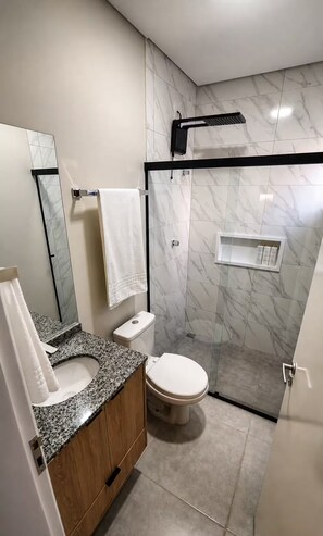 Bathroom - Studio Elegante próximo à UniMAX e ao HAOC (Indaiatuba)