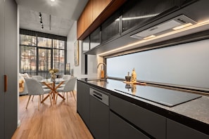 Private kitchen - Luxurious 1BR Apt in `Art Haus` w/ Secure Parking! (Turner)