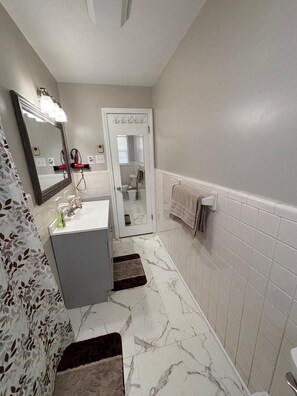 Bathroom - Spacious front yard 2-bedroom house in Greensboro with cool AC private back yard (Greensboro)