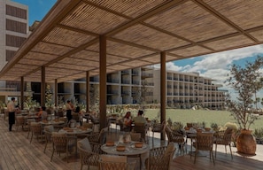 Outdoor dining - Grand Hyatt Los Cabos Resort, Golf & Spa, All-inclusive (Cabo San Lucas)