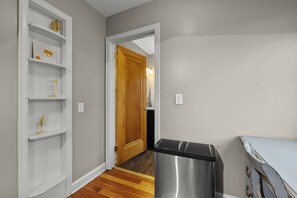 hallway-built-in-shelving - Downtown Anoka 2BR Steps to Shops & Rum River (Anoka)