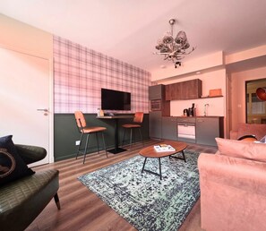 Living area - All-inclusive apartment in Niergnies (NIERGNIES)