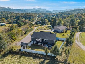 Exterior - Incredible 360 Mountain Views, Modern Home, Fenced Backyard, 15 min to DT AVL (Candler)