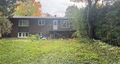 A quiet and private small home where you can cook and do laundry.