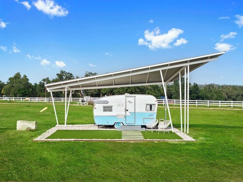Blue Skies Resort | Glamping | Pool | Fireplace