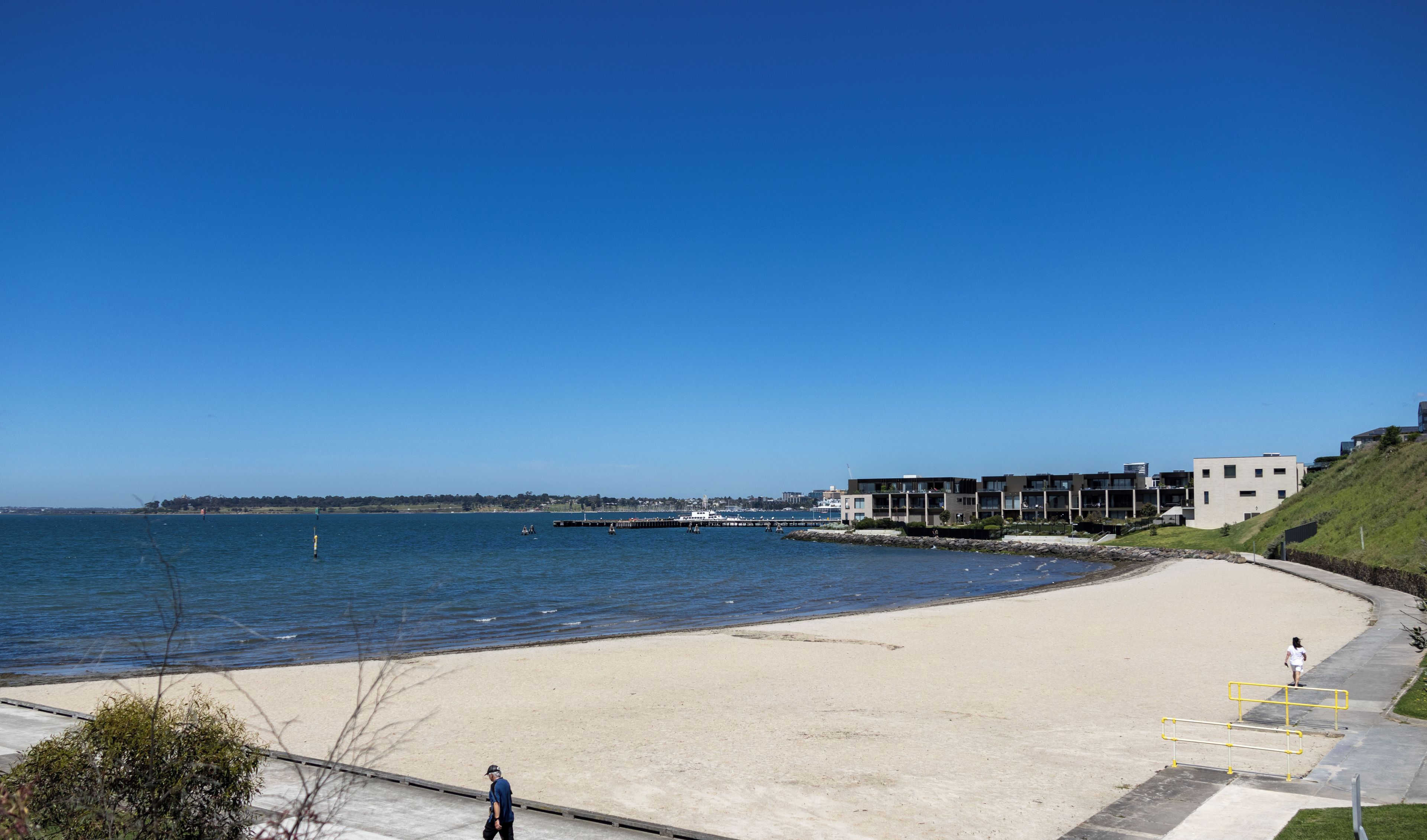 School house by the bay, beach walks, large yard, happy paws