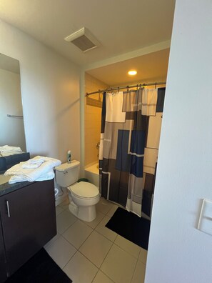 Bathroom - High Rise Apartment with skyline views in Downtown Raleigh (Raleigh)