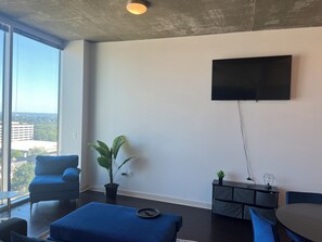 Living area - High Rise Apartment with skyline views in Downtown Raleigh (Raleigh)