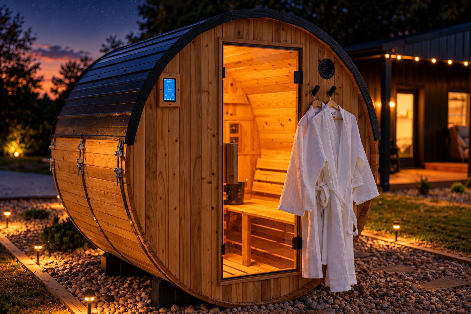 Whiskey Barrel Sauna