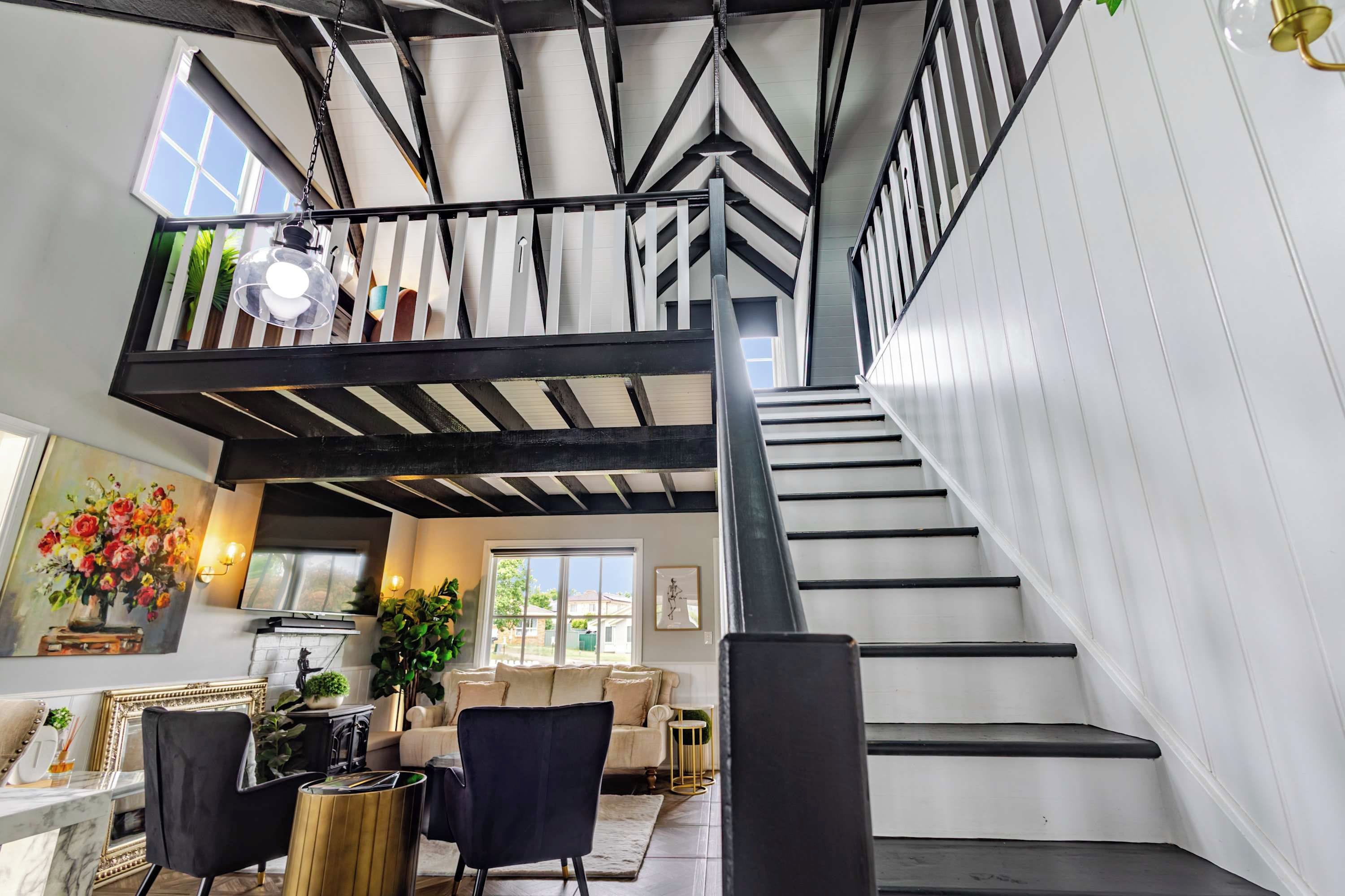 Living Room 1  + Loft Stairs