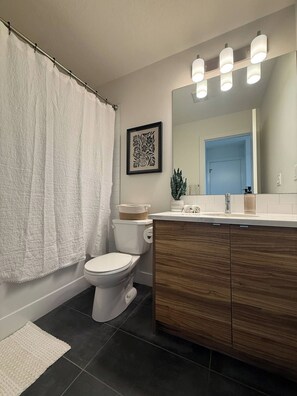 Bathroom - Bright 3BR in Seton | Sleeps 6 | 4 mins to SHC (Calgary)