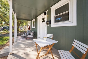 Enjoy your morning coffee on the front patio. - Cozy Retreat Near Sloan's Lake (Denver)