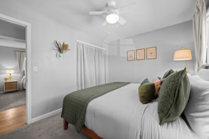 Bright bedroom with natural light and thoughtful furnishings. - Cozy Retreat Near Sloan's Lake (Denver)