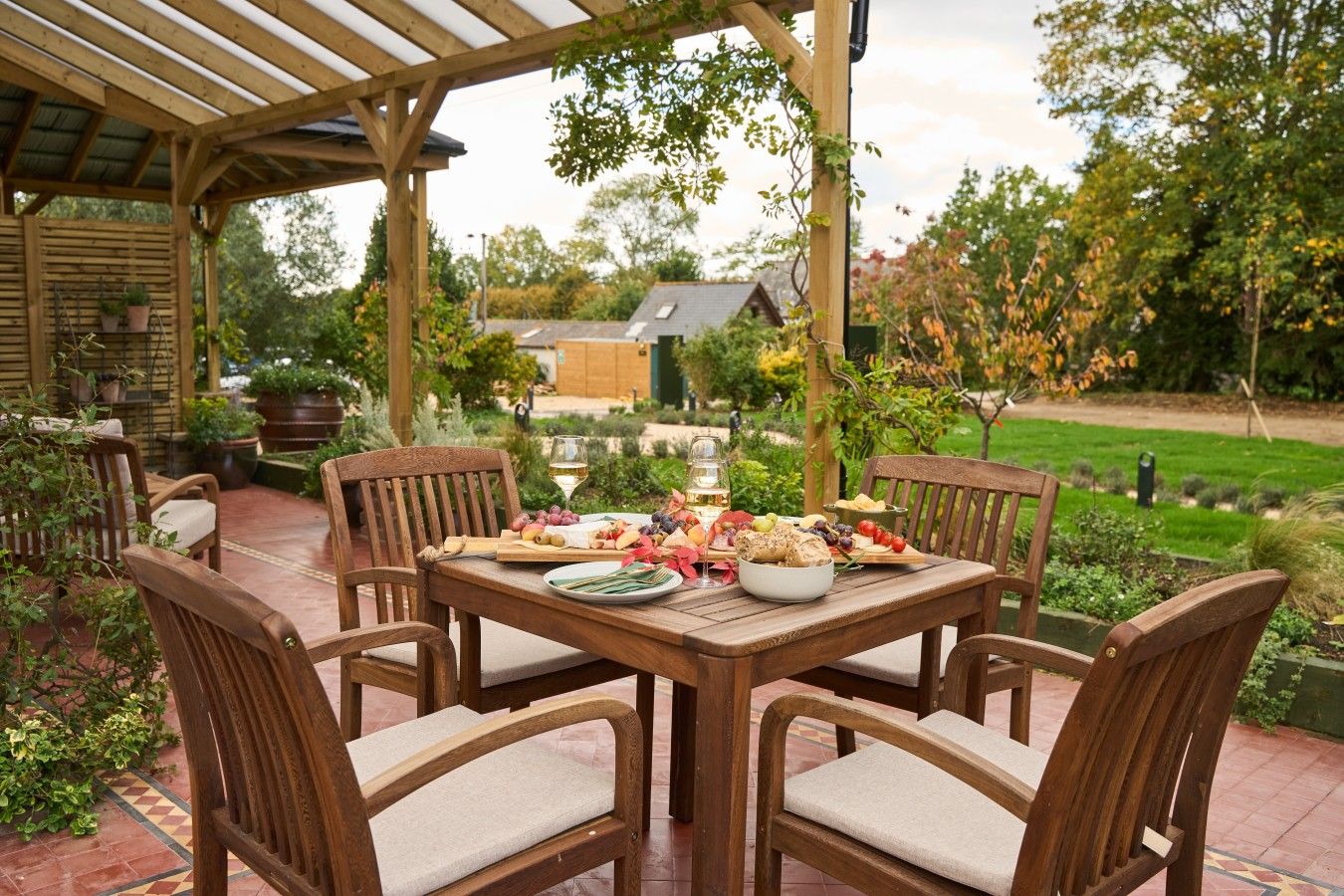 Stunning spacious private terrace with ample seating areas