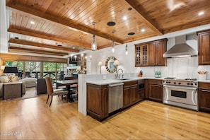 Private kitchen - Vail Village Mountain and Creek Views Stunning renovated 3 King Bedrooms, 3 Bath (Vail)