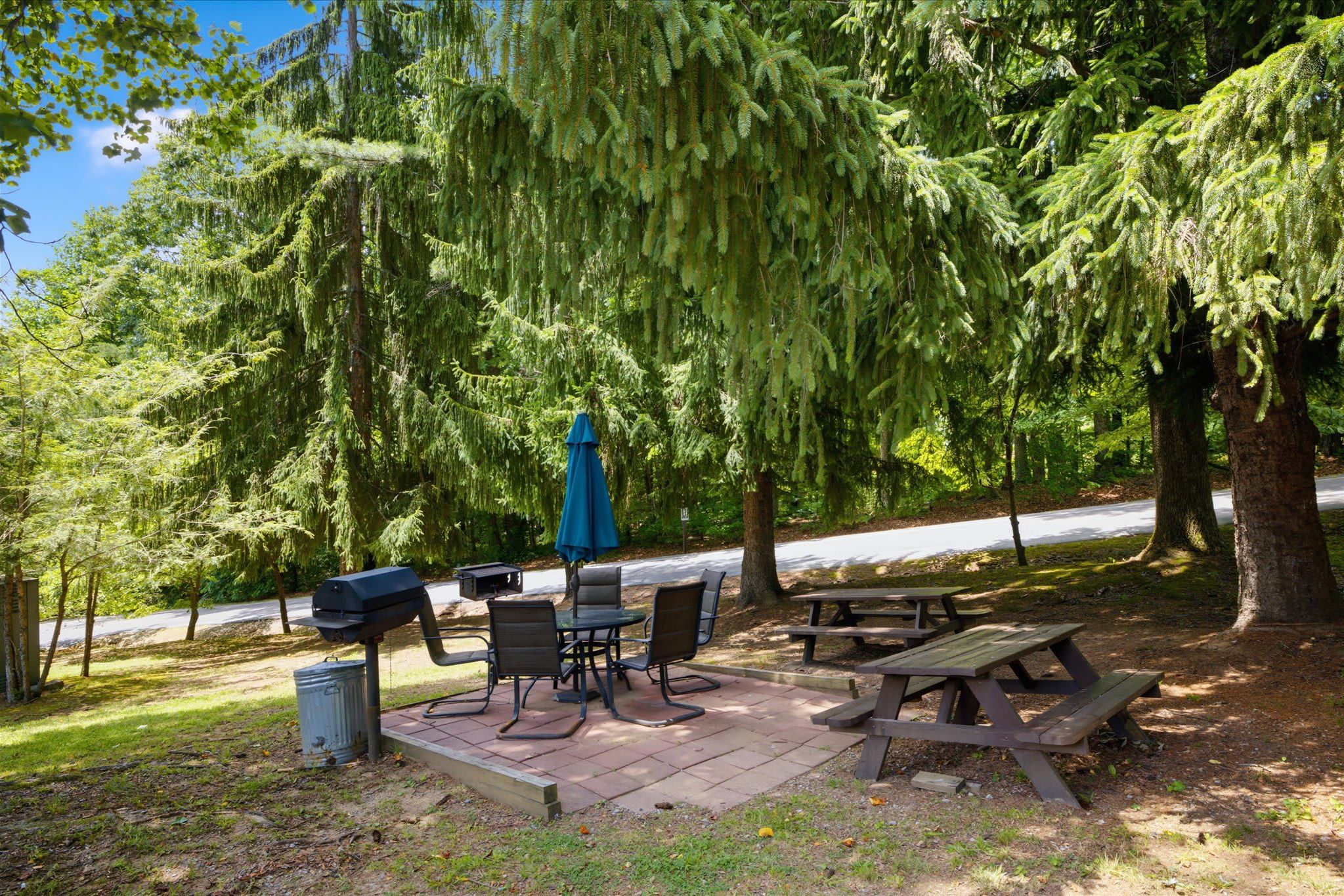 Community picnic areas offer another way to enjoy time together outdoors.
