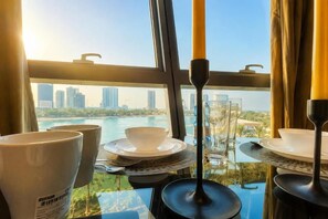 Dining - Zigzag Tower A- Affordable, 2 Bedroom Apartment, Sea View 303 A (Lusail)