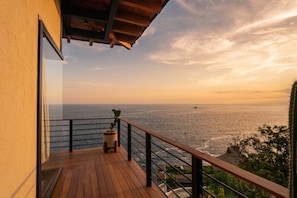 Blick vom Balkon