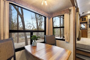 Interior - Peaceful and cozy-1 bedroom RV in Lee, Fl on private river view lot (Lee)