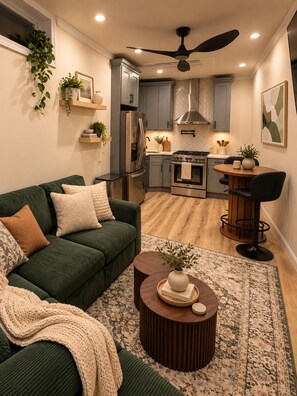 Living area - Elegant 2BR Baldwin Retreat with Private Entrance, Wi-Fi & In-Unit Laundry (Baldwin)