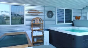 Indoor spa tub - 6 bed resort Yurt at a luxury Austin Wellness  Ranch 10 minutes from downtown. (Austin)