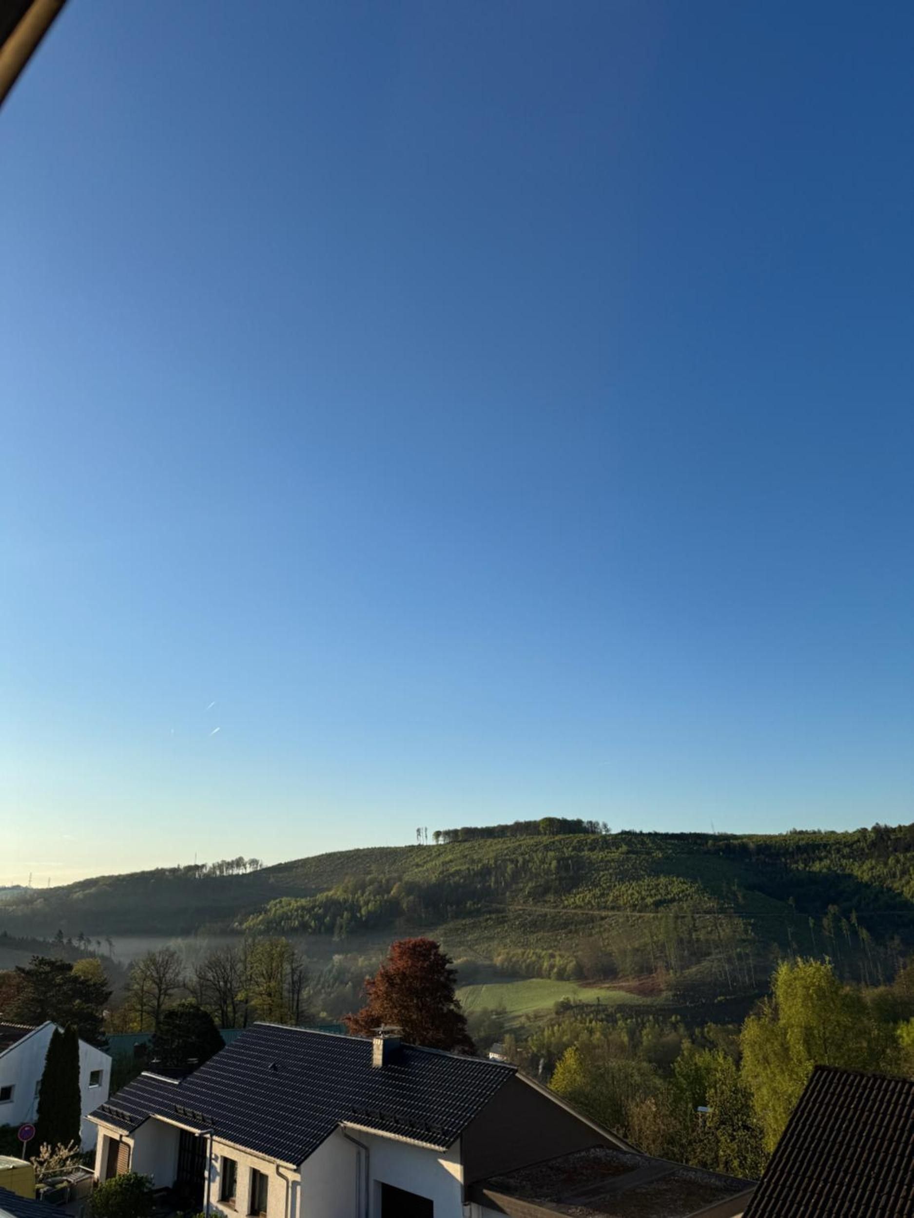 Zona residencial con casas y una vista despejada de un paisaje montañoso.